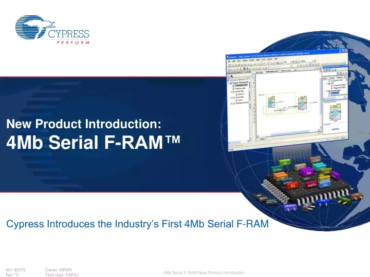 cypress introduces the industry s first 4mb serial f ram