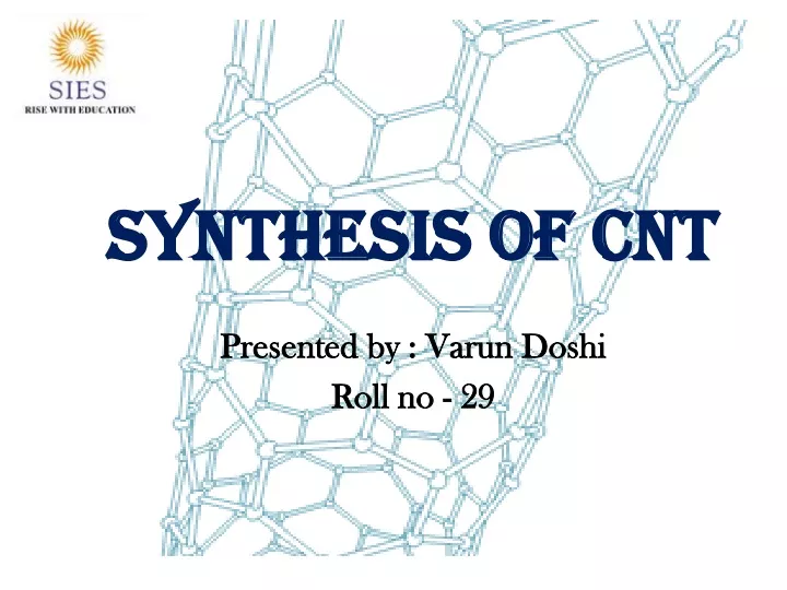 synthesis of cnt