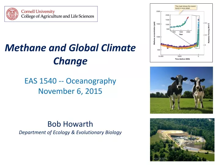 methane and global climate change bob howarth
