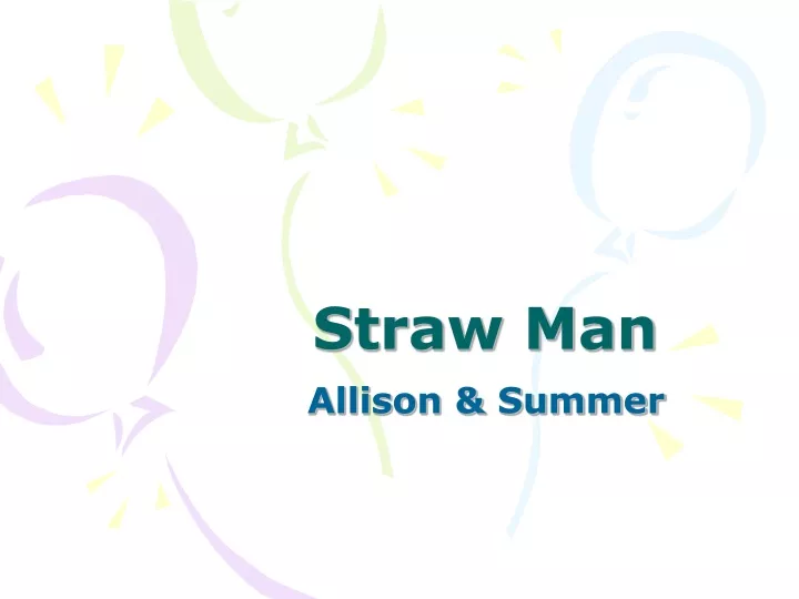 straw man