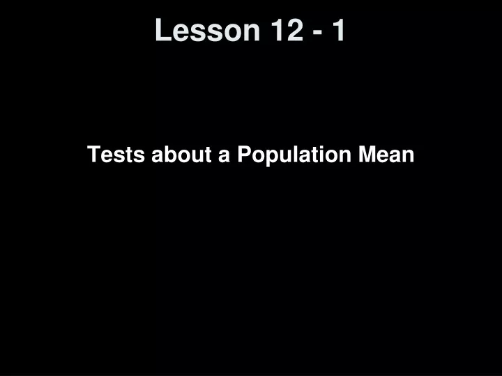 lesson 12 1