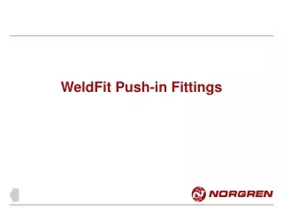 WeldFit Push-in Fittings