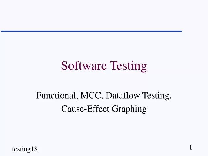 software testing