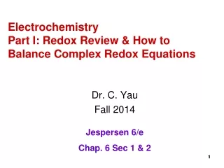 Electrochemistry Part I: Redox Review &amp; How to Balance Complex Redox Equations