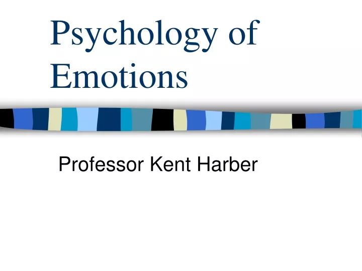 psychology of emotions