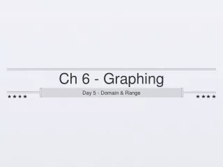 Ch 6 - Graphing