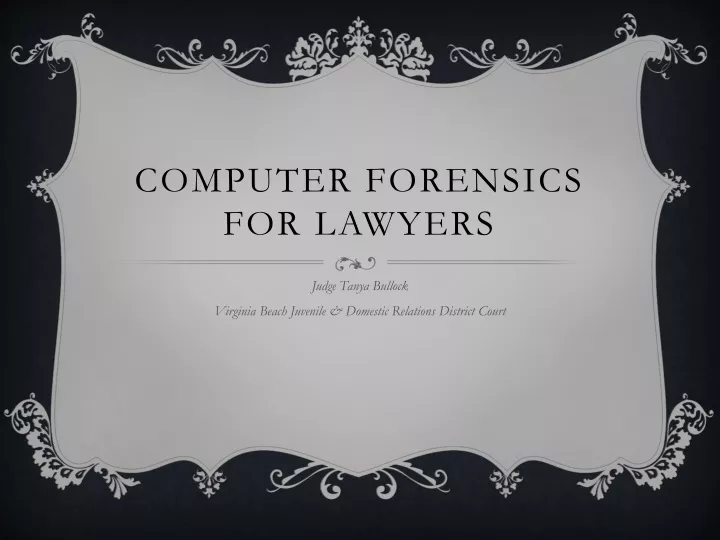 computer forensics for lawyers