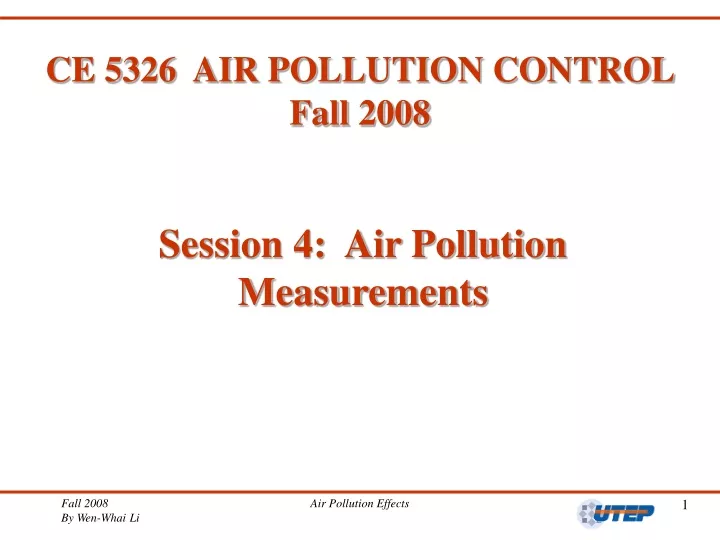 ce 5326 air pollution control fall 2008