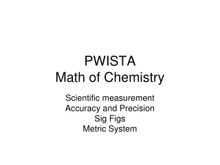 pwista math of chemistry