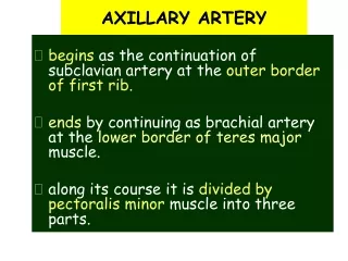 AXILLARY ARTERY