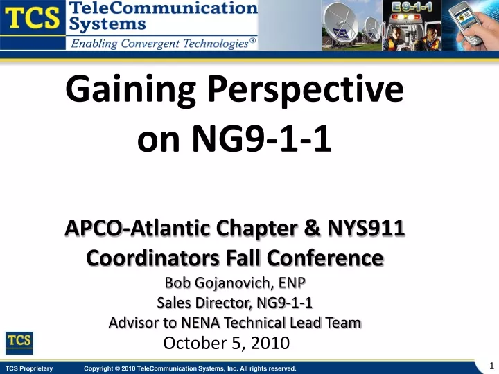 gaining perspective on ng9 1 1 apco atlantic