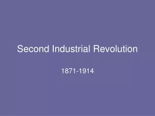 Second Industrial Revolution