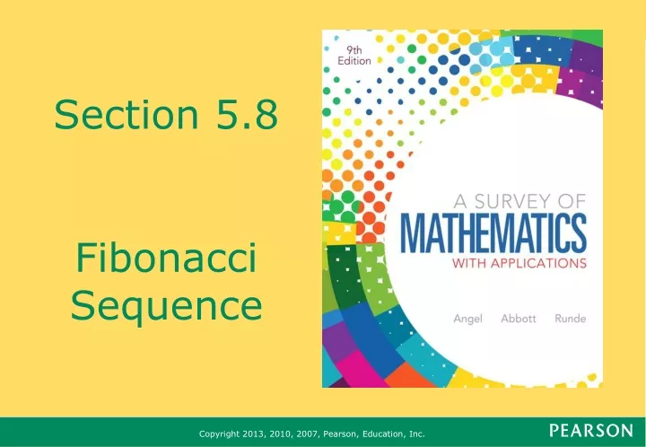 section 5 8 fibonacci sequence