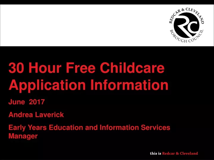 30 hour free childcare application information