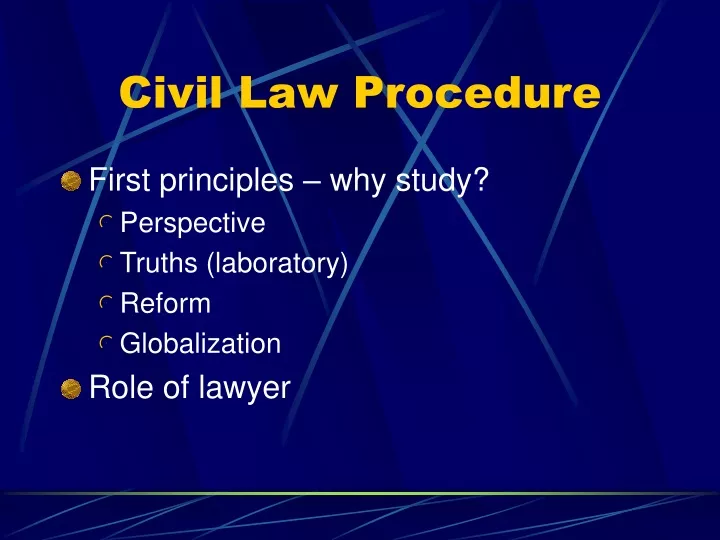 civil law procedure