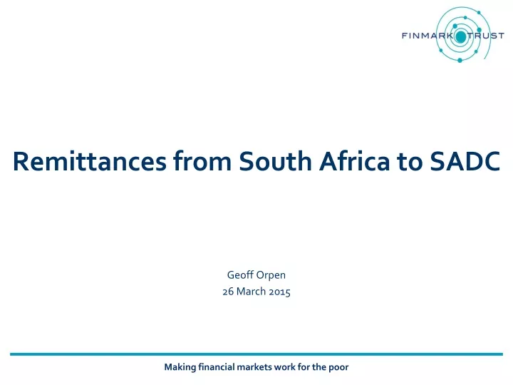 remittances from south africa to sadc