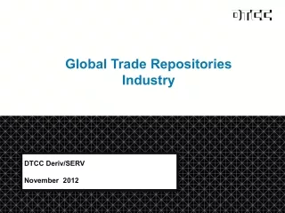 Global Trade Repositories Industry