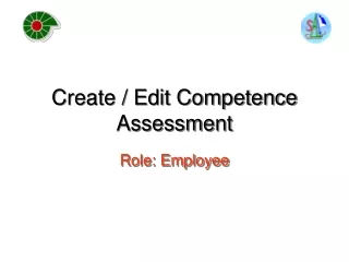 Create / Edit Competence Assessment