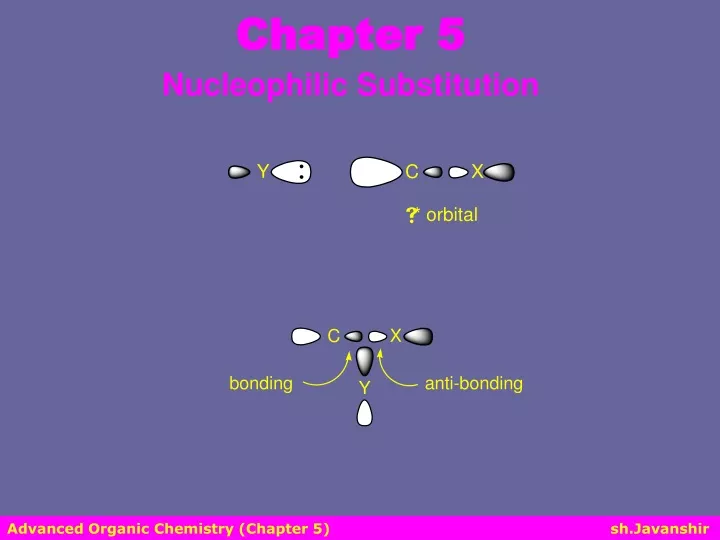chapter 5 nucleophilic substitution