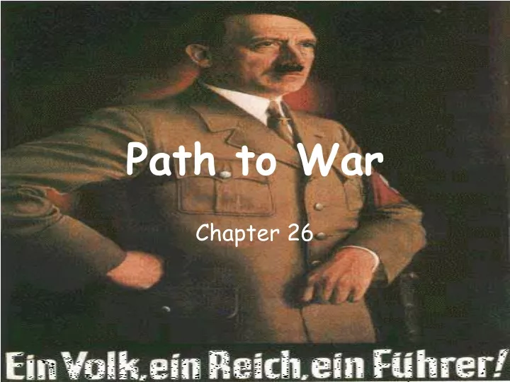 path to war