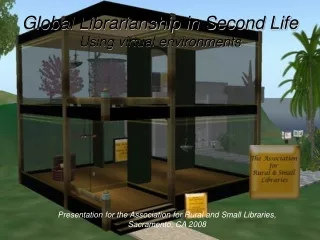 Global Librarianship in Second Life Using virtual environments