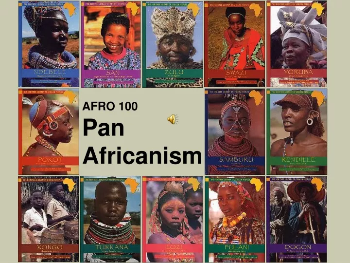 afro 100 pan africanism