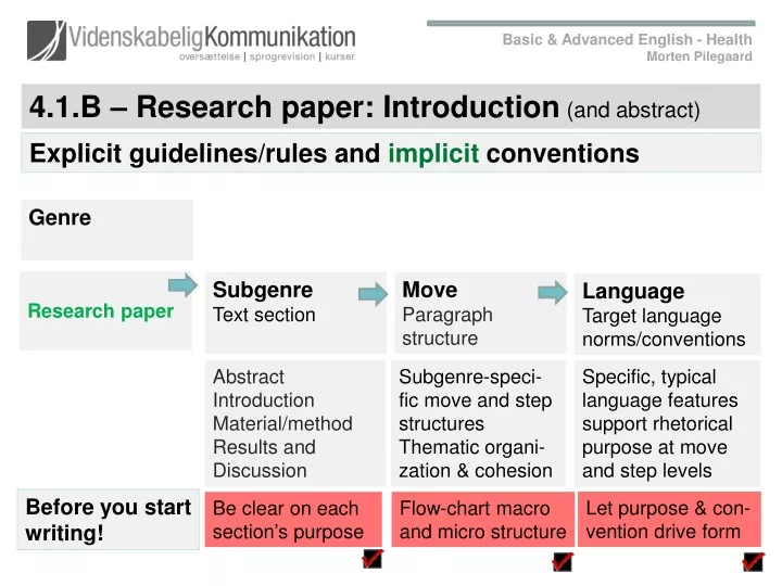 basic advanced english health morten pilegaard