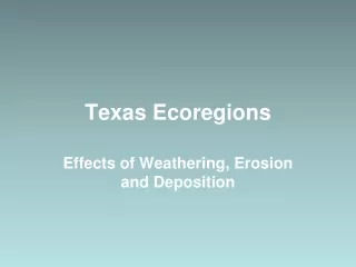 Texas Ecoregions