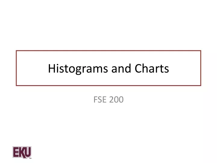 histograms and charts