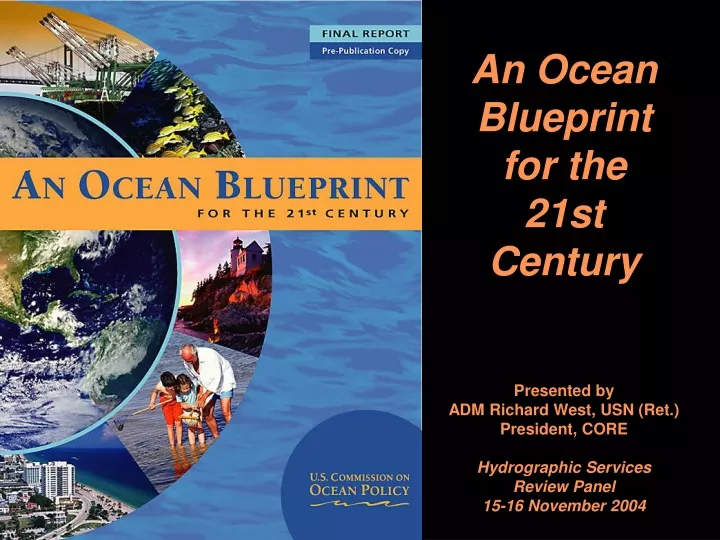 an ocean blueprint for the 21st century presented