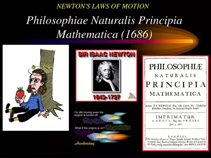 philosophiae naturalis principia mathematica 1686