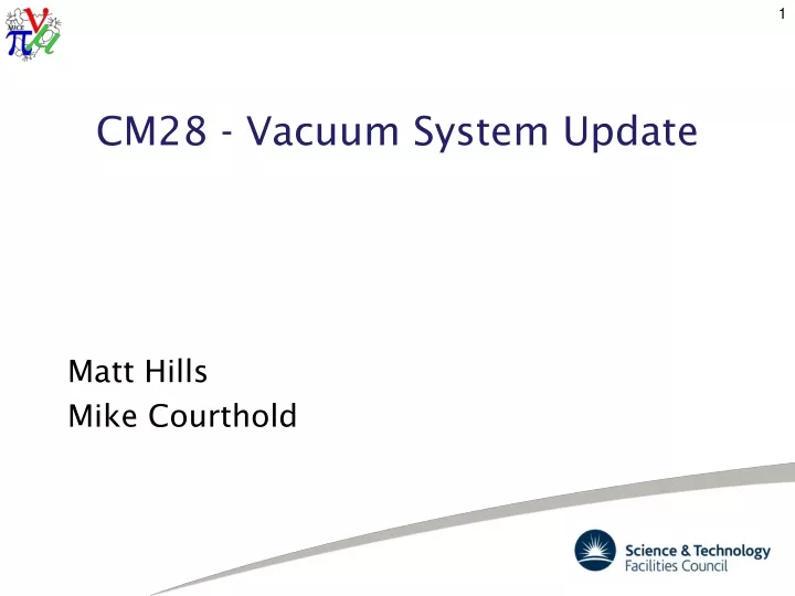 cm28 vacuum system update