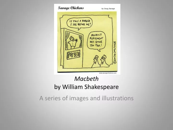 macbeth by william shakespeare