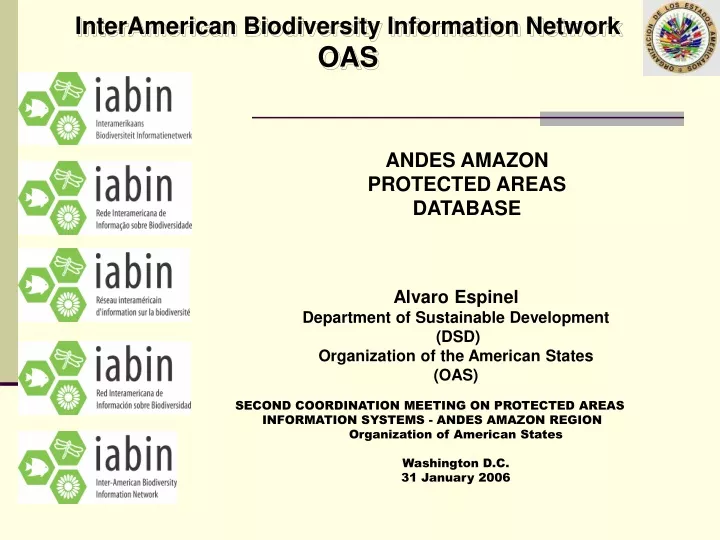 interamerican biodiversity information network oas