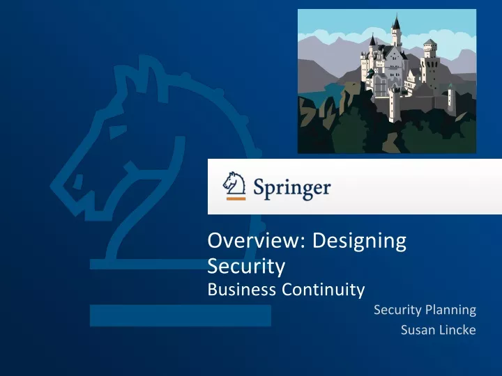overview designing security business continuity