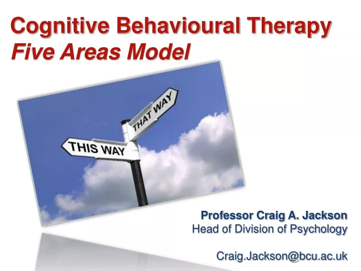 cognitive behavioural therapy five areas model