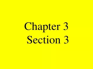 Chapter 3  Section 3