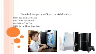Social impact of Game Addiction