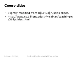 Course slides