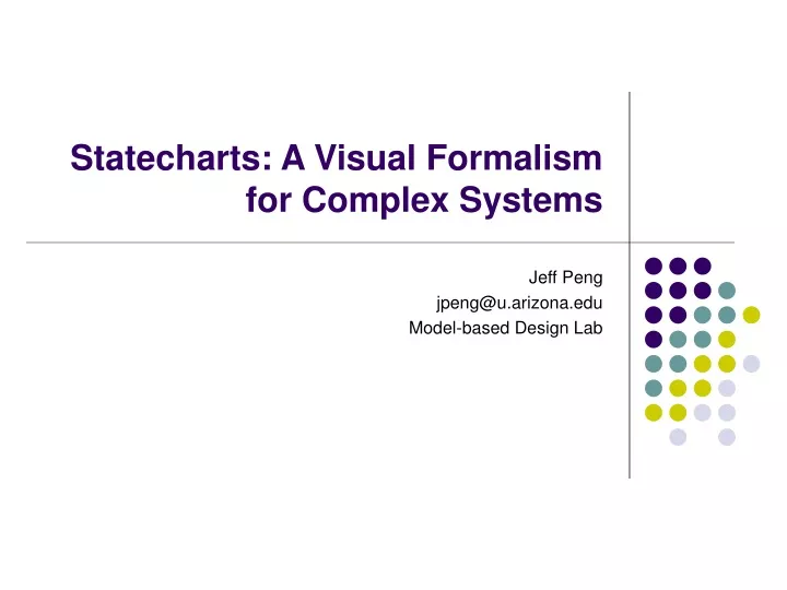 statecharts a visual formalism for complex systems