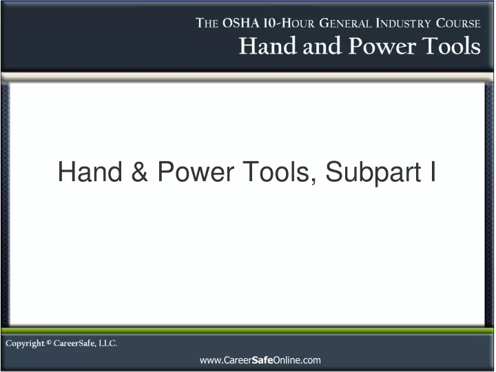 hand power tools subpart i