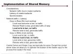 Implementation of Shared Memory - slide 1