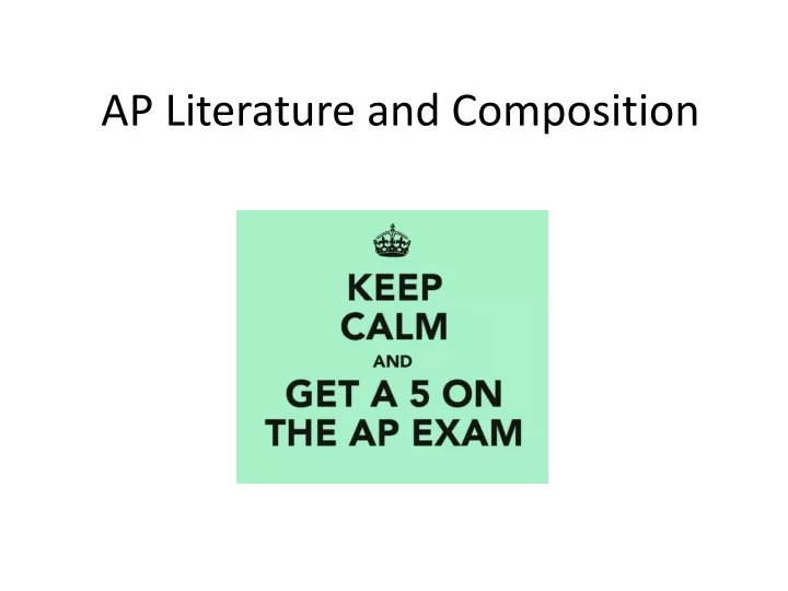 ap literature and composition