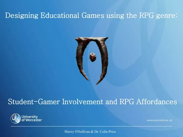 designing educational games using the rpg genre