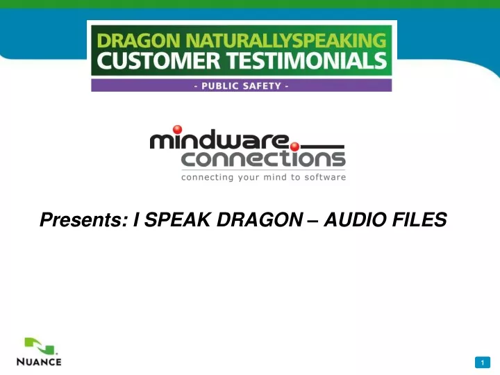 presents i speak dragon audio files