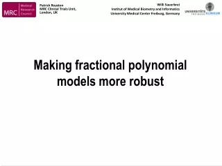 Making fractional polynomial models more robust