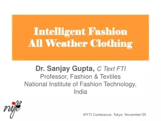 Intelligent Fashion  All Weather Clothing