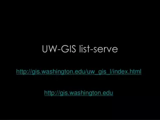 UW-GIS list-serve