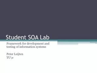 Student SOA Lab