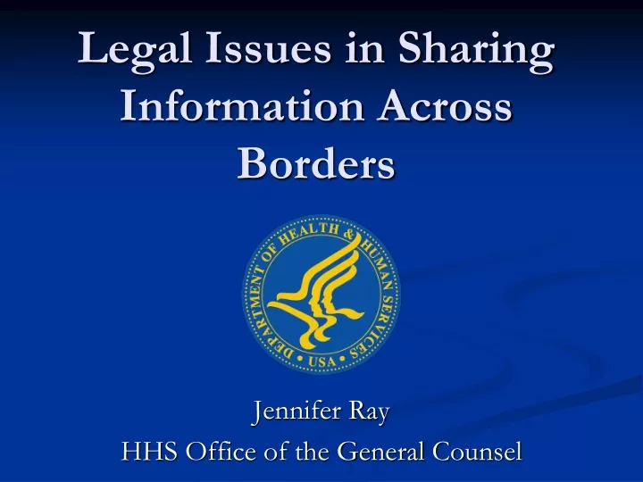 legal issues in sharing information across borders